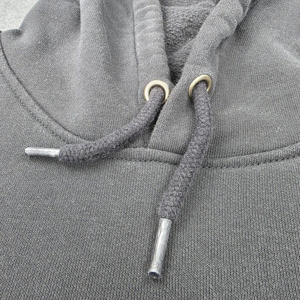 Carhartt Hoodie Mens Large Black Loose Fit EFCO Logo Fleece Pullover Workwear - Picture 9 of 16